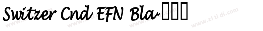 Switzer Cnd EFN Bla字体转换